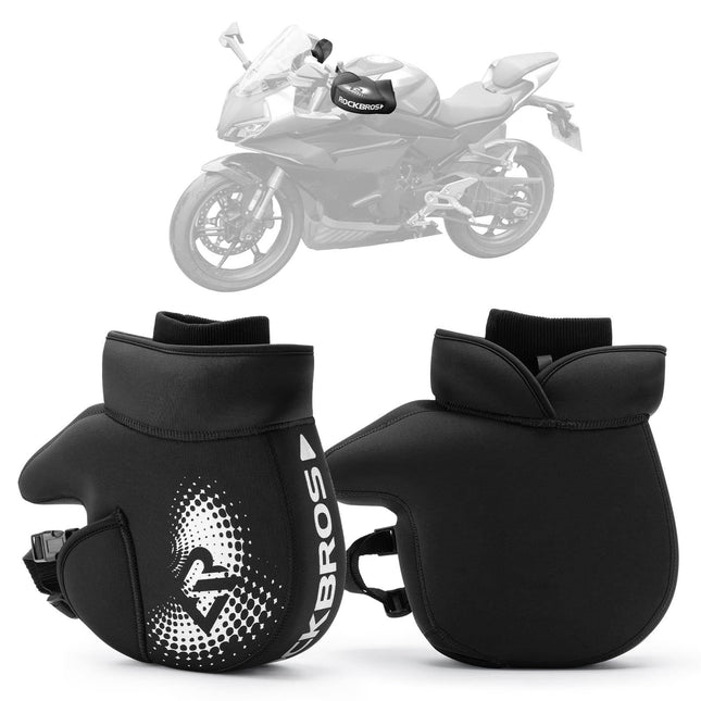 ROCKBROS Winter Lenkerstulpen Winddicht Motorrad Handschuhe Schwarz (Lenkerstulpe) kaufen bei Linkreich – Jetzt entdecken!