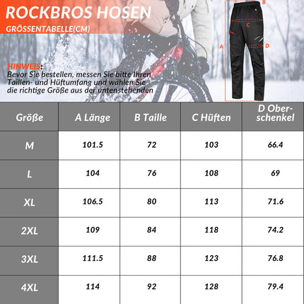 ROCKBROS Winter Radhose Herren Windschutz Radsportanzug (Fahrradhose) kaufen bei Linkreich – Jetzt entdecken!