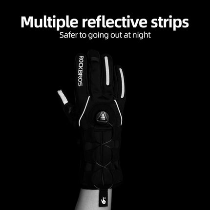 ROCKBROS Winter Skihandschuhe Touchscreen - Design Winddicht Unisex (Fahrradhandschuhe) kaufen bei Linkreich – Jetzt entdecken!