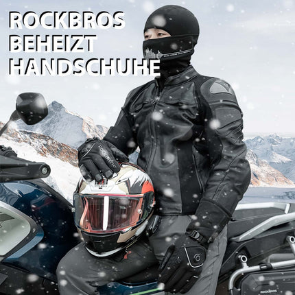 ROCKBROS Winter Skihandschuhe Wiederaufladbare Beheizte Handschuhe Schwarz (Fahrradhandschuhe) kaufen bei Linkreich – Jetzt entdecken!