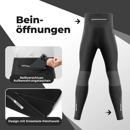 ROCKBROS Winter Thermo - Fahrradhose Fleece - Kompressions - Leggings 3 Taschen (Fahrradhose) kaufen bei Linkreich – Jetzt entdecken!