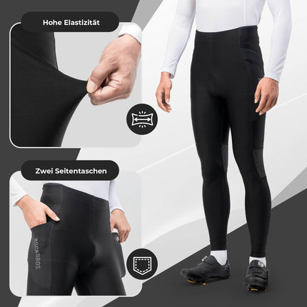 ROCKBROS Winter Thermo - Fahrradhose Fleece - Kompressions - Leggings 3 Taschen (Fahrradhose) kaufen bei Linkreich – Jetzt entdecken!