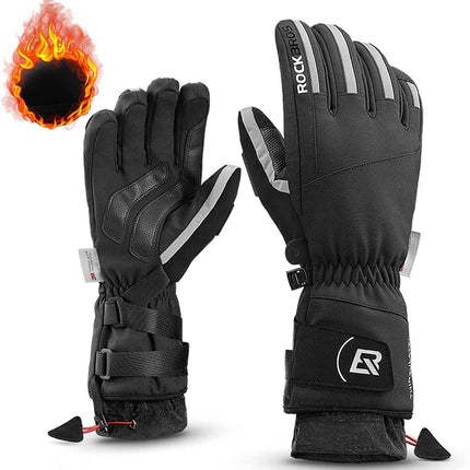 ROCKBROS Winterhandschuhe Fahrradhandschuhe Herren Winddicht M-2XL