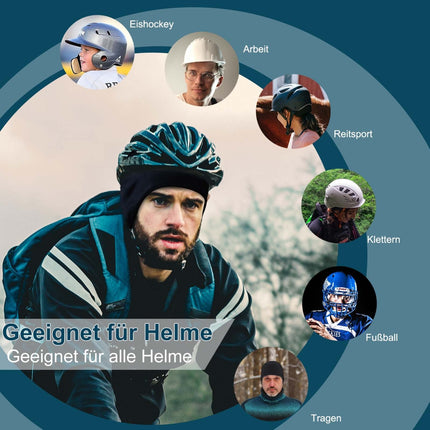 ROCKBROS Wintermütze Warm Strickmütze für Radfahren & Skifahren Schwarz (Fahrrad Mütze) kaufen bei Linkreich – Jetzt entdecken!