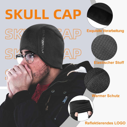 ROCKBROS Wintermütze Warm Strickmütze für Radfahren & Skifahren Schwarz (Fahrrad Mütze) kaufen bei Linkreich – Jetzt entdecken!