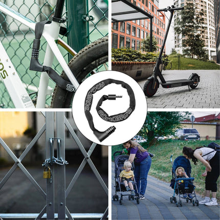 ROCKBROS Zahlenschloss mit 4 - stelligem Zahlencode 96 cm Länge (Fahrradschloss) kaufen bei Linkreich – Jetzt entdecken!