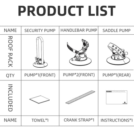 ROCKBRSO Fahrradträger Tragbar Autodachträger Einfach zu installieren () kaufen bei Linkreich – Jetzt entdecken!