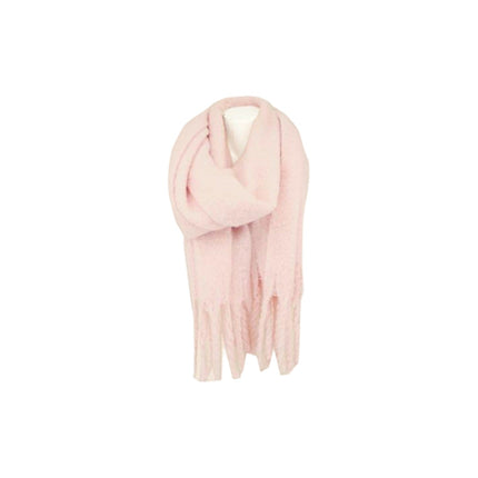 Winter Damen Schal » Winterschal Dread Style » Winterfarben » Fransenschal 187 x 50 cm » warmer Damenschal mit dicken Fransen » Hohes Volumen