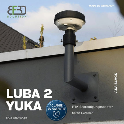 SEO. RTK Adapter für Mammotion ® Luba 2 AWD u. Yuka für SAT Wandhalter - RTK Befestigung / Halter - Zubehör - Schwarz Linkreich