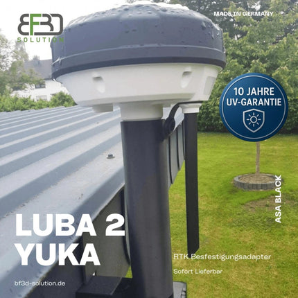 SEO. RTK Halterung für Mammotion ® Luba 2 AWD u. Yuka / M8 Schraubenmontage 200mm Version - Zubehör / Halter - Schwarz Linkreich