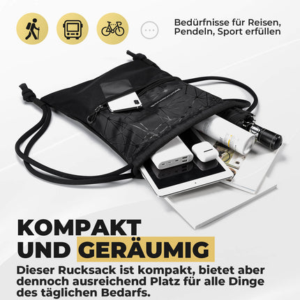 Rucksack mit Kordelzug Turnbeutel Kordelzugbeutel Sportbeutel 9L (Rucksack) kaufen bei Linkreich – Jetzt entdecken!