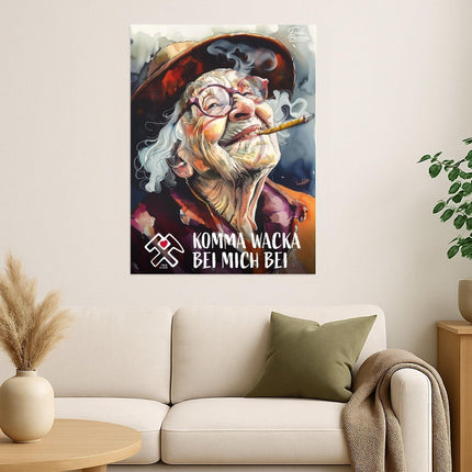 SEO. Ruhrpott OMMA - Premiumdruck - Poster (230 g/m²) Linkreich