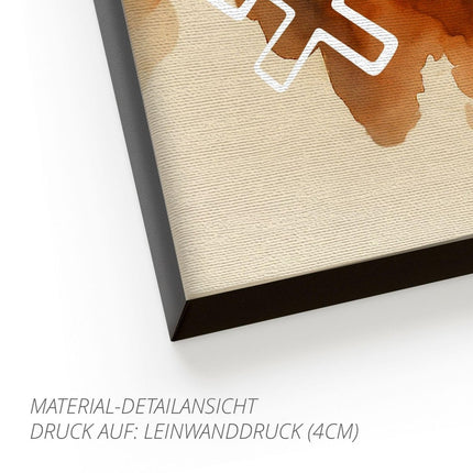 SEO. Ruhrpott OPPA - Premiumdruck - Leinwand (4 cm) Linkreich
