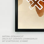 Gerahmte Leinwand mit Schattenfuge (3 cm) / 20 x 20 cm / ohne Aufhängeset - Mattschwarzer Schweberahmen