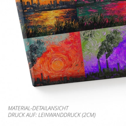 SEO. Ruhrpottromantik in Öl - Premiumdruck - Leinwand (2 cm) Linkreich