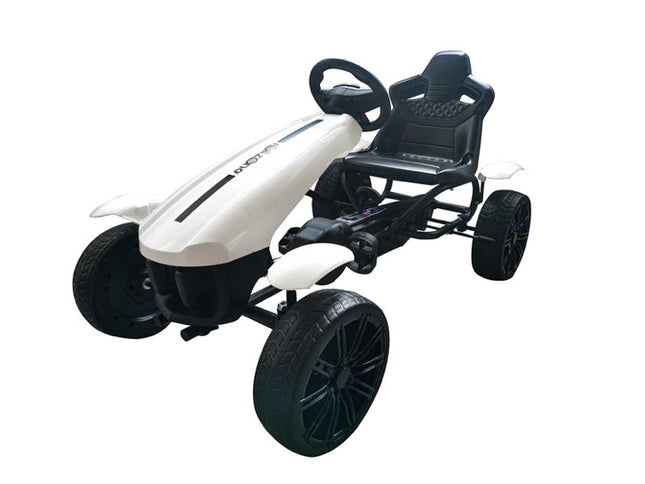 Kinder Pedal Go-Kart GK320 Weiß