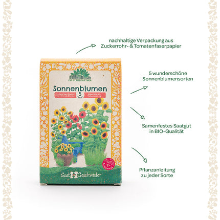 Saatgut-Set "Sonnenblumen"