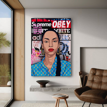 Sade Adu - Leinwandbild Pop Art (Canvas) kaufen bei Linkreich – Jetzt entdecken!