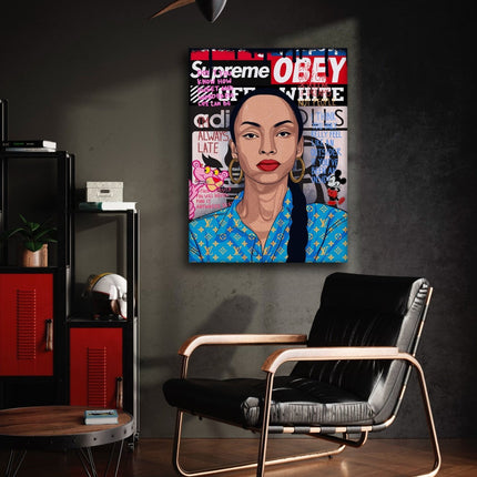 Sade Adu - Leinwandbild Pop Art (Canvas) kaufen bei Linkreich – Jetzt entdecken!