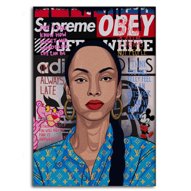 Sade Adu - Leinwandbild Pop Art (Canvas) kaufen bei Linkreich – Jetzt entdecken!