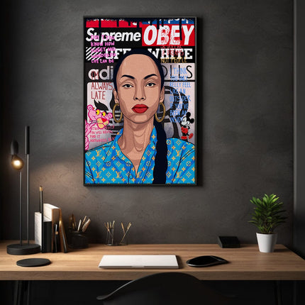 Sade Adu - Leinwandbild Pop Art (Canvas) kaufen bei Linkreich – Jetzt entdecken!