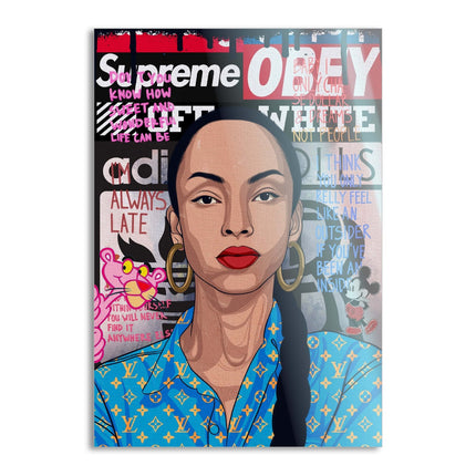 Sade Adu - Leinwandbild Pop Art (Canvas) kaufen bei Linkreich – Jetzt entdecken!