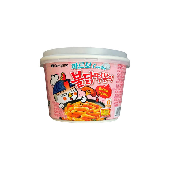 SEO. Samyang Buldak Carbonara Hot Chicken Topokki Reiskuchen 179g - Linkreich