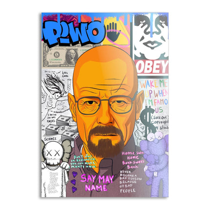 Say my Name Walter - Leinwandbild Pop Art (Canvas) kaufen bei Linkreich – Jetzt entdecken!