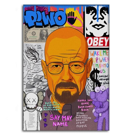 Say my Name Walter - Leinwandbild Pop Art (Canvas) kaufen bei Linkreich – Jetzt entdecken!