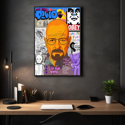 Say my Name Walter - Leinwandbild Pop Art (Canvas) kaufen bei Linkreich – Jetzt entdecken!