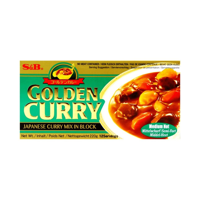SEO. S&B Medium Hot Golden Curry 220g - Linkreich