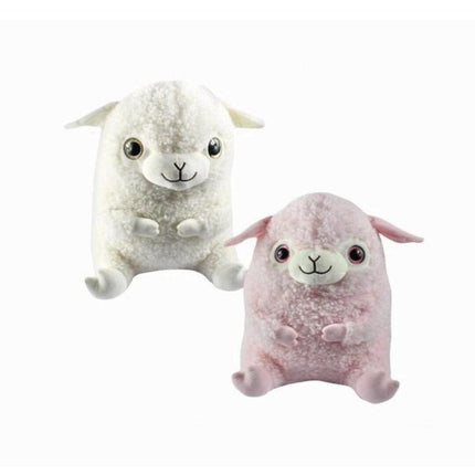 SEO. Schaf Kuscheltier 36 cm - Lamm Plüschtier weiches Stofftier - Weiß Linkreich