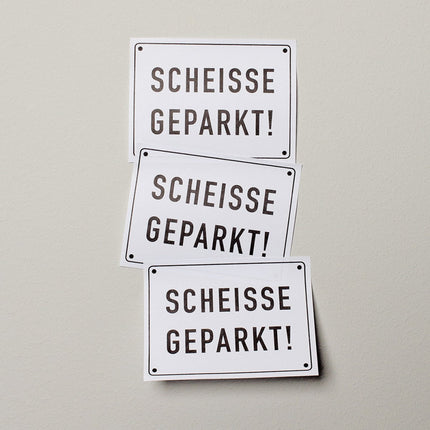 SEO. "SCHEISSE GEPARKT?" – Die perfekte Haftnotiz für Falschparker! - Linkreich