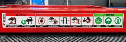 Mobile Scherenhebebühne F-740 – technische Produktansicht