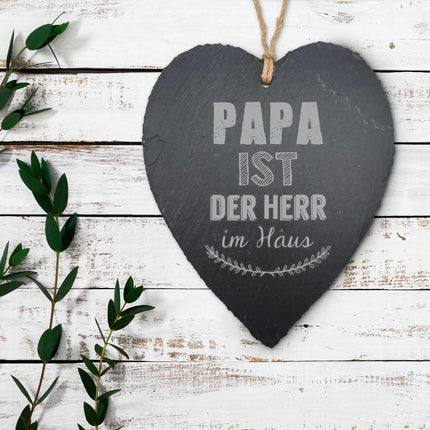 SEO. Schieferherz Papa ist der Herr im Haus - Linkreich