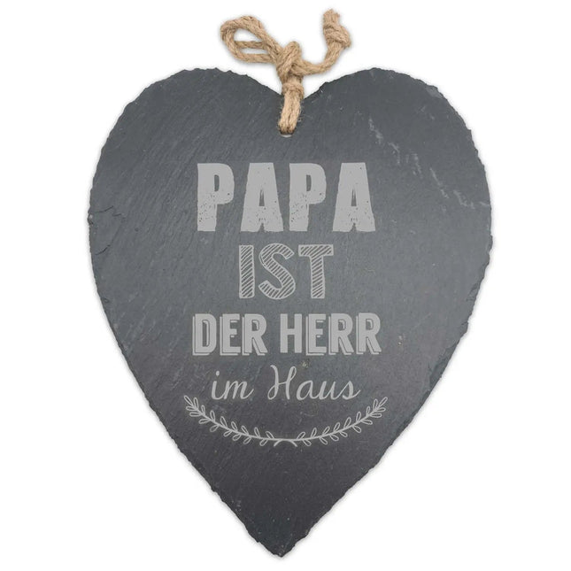 SEO. Schieferherz Papa ist der Herr im Haus - Linkreich