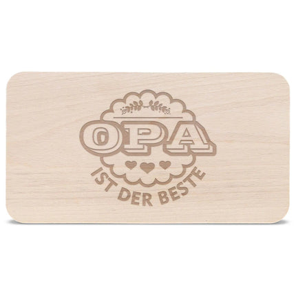 SEO. Schneidebrett Frühstücksbrettchen "Opa ist der Beste" - Linkreich