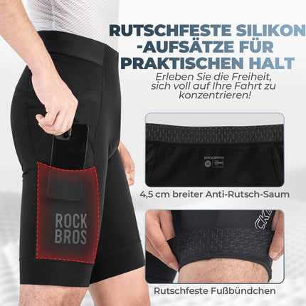 Schnelltrocknende Fahrradhose Atmungsaktiv Herren Sommer (Fahrradhose) kaufen bei Linkreich – Jetzt entdecken!
