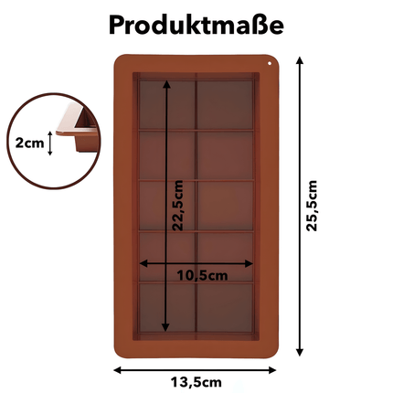 Schokoladenform aus Silikon extra tief im 2er Set (Schokoladenformen) kaufen bei Linkreich – Jetzt entdecken!