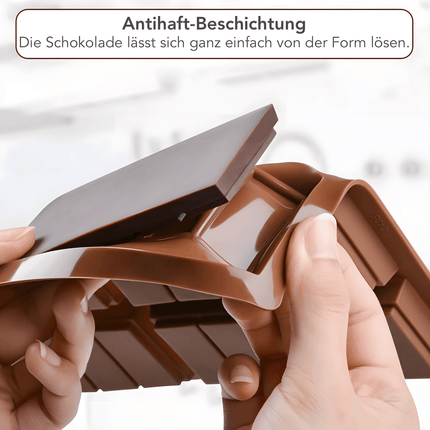 Schokoladenform aus Silikon für 6 Tafeln - Form 2 (Schokoladenformen) kaufen bei Linkreich – Jetzt entdecken!