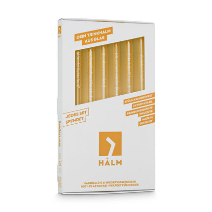 Sekt Sprüche gravierte Glasstrohhalme mit 6 lustigen Sektchen Trinksprüchen (Glastrinkhalme) kaufen bei Linkreich – Jetzt entdecken!