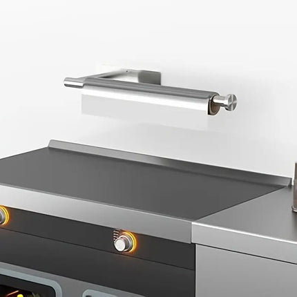SEO. Selbstklebender Küchenrollen Halter für die Camper Küche im Wohnmobil - Silber Linkreich