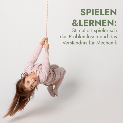 Set aus drei Schaukeln: Scheibe + Ringe + Strickleiter