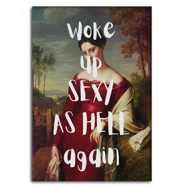 Sexy as hell - Leinwandbild Quotes (Canvas) kaufen bei Linkreich – Jetzt entdecken!