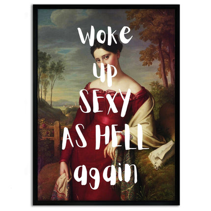 Sexy as hell - Leinwandbild Quotes (Canvas) kaufen bei Linkreich – Jetzt entdecken!