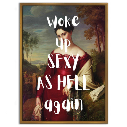 Sexy as hell - Leinwandbild Quotes (Canvas) kaufen bei Linkreich – Jetzt entdecken!
