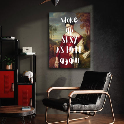 Sexy as hell - Leinwandbild Quotes (Canvas) kaufen bei Linkreich – Jetzt entdecken!
