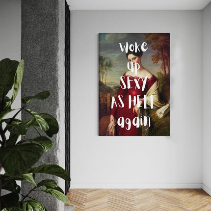 Sexy as hell - Leinwandbild Quotes (Canvas) kaufen bei Linkreich – Jetzt entdecken!