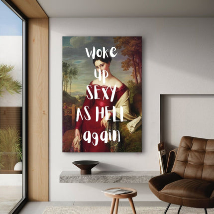 Sexy as hell - Leinwandbild Quotes (Canvas) kaufen bei Linkreich – Jetzt entdecken!