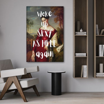 Sexy as hell - Leinwandbild Quotes (Canvas) kaufen bei Linkreich – Jetzt entdecken!